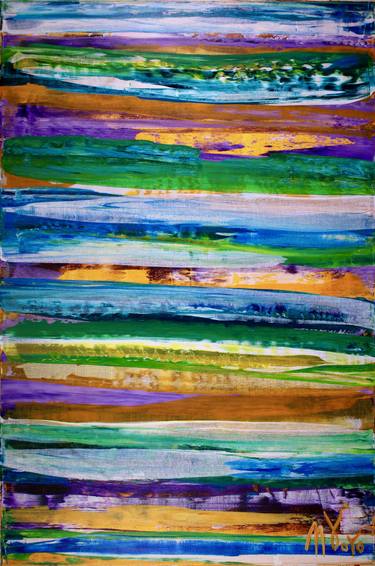 Original Fine Art Abstract Paintings by Nestor Toro