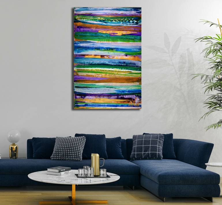 Original Fine Art Abstract Painting by Nestor Toro