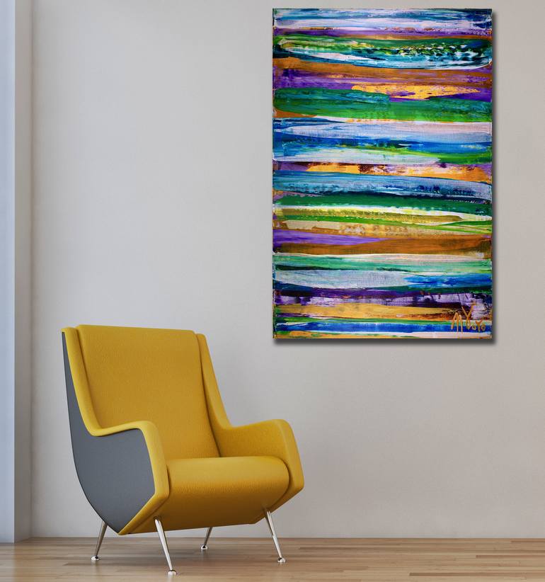 Original Fine Art Abstract Painting by Nestor Toro