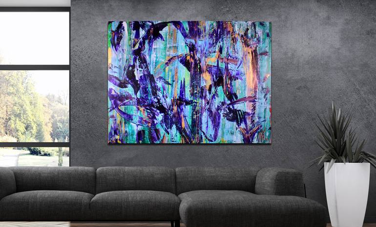 Original Abstract Expressionism Abstract Painting by Nestor Toro