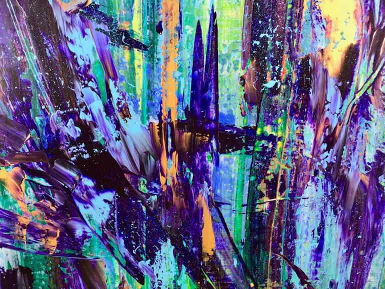 Original Abstract Expressionism Abstract Painting by Nestor Toro