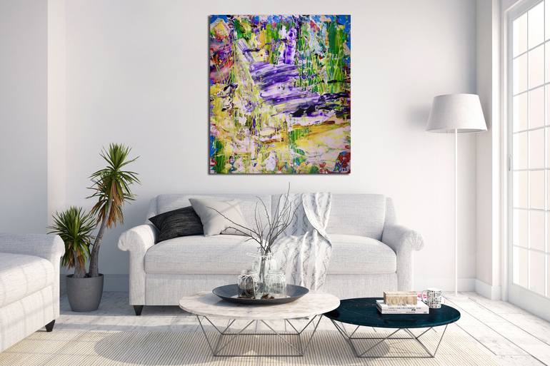 Original Fine Art Abstract Painting by Nestor Toro