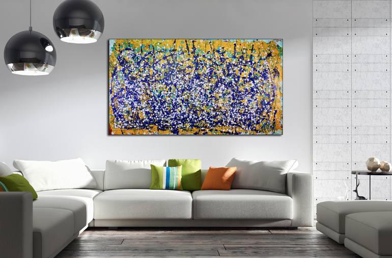 Original Abstract Expressionism Abstract Painting by Nestor Toro