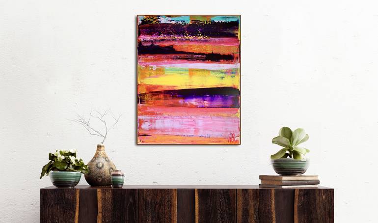 Original Fine Art Abstract Painting by Nestor Toro