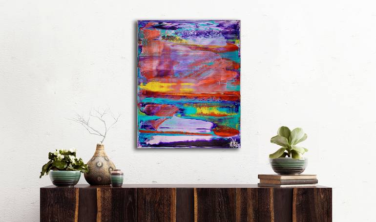 Original Fine Art Abstract Painting by Nestor Toro