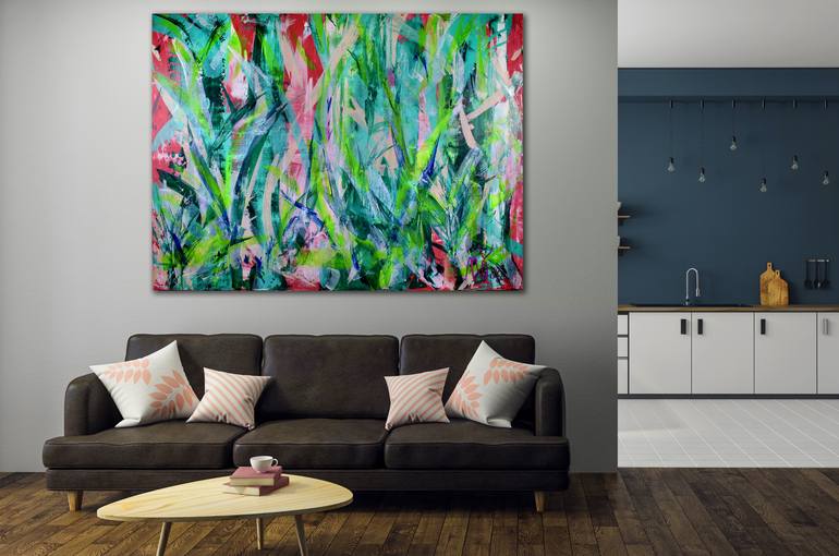 Original Abstract Nature Painting by Nestor Toro