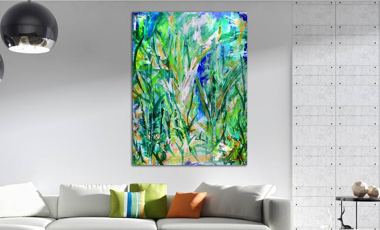 Original Abstract Expressionism Nature Painting by Nestor Toro