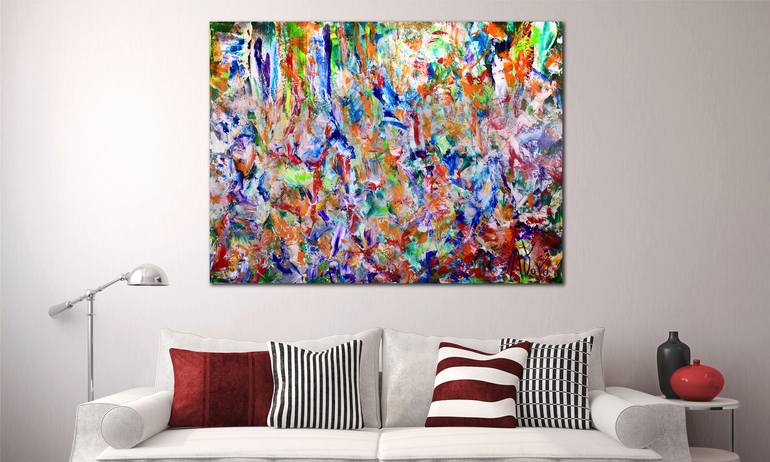 Original Modern Abstract Painting by Nestor Toro