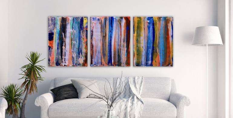 Original Fine Art Abstract Painting by Nestor Toro