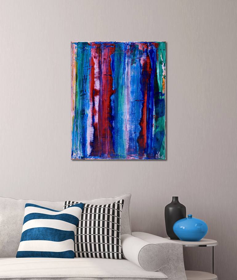 Original Fine Art Abstract Painting by Nestor Toro