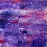 Violet contemporary abstract color field with blue, purple and iridescent tint. Signed.

For this work I used a large palette knife and hand mixed acrylic paint and mediums. The work is completely created spontaneously and is allowed to develop organically with no preconceived direction (inspired by the expressive works of Gerhard Richter) and results in a rich expressive work which leaves the viewer free to experience the work on a purely emotional level.