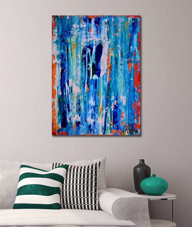 Original Fine Art Abstract Painting by Nestor Toro