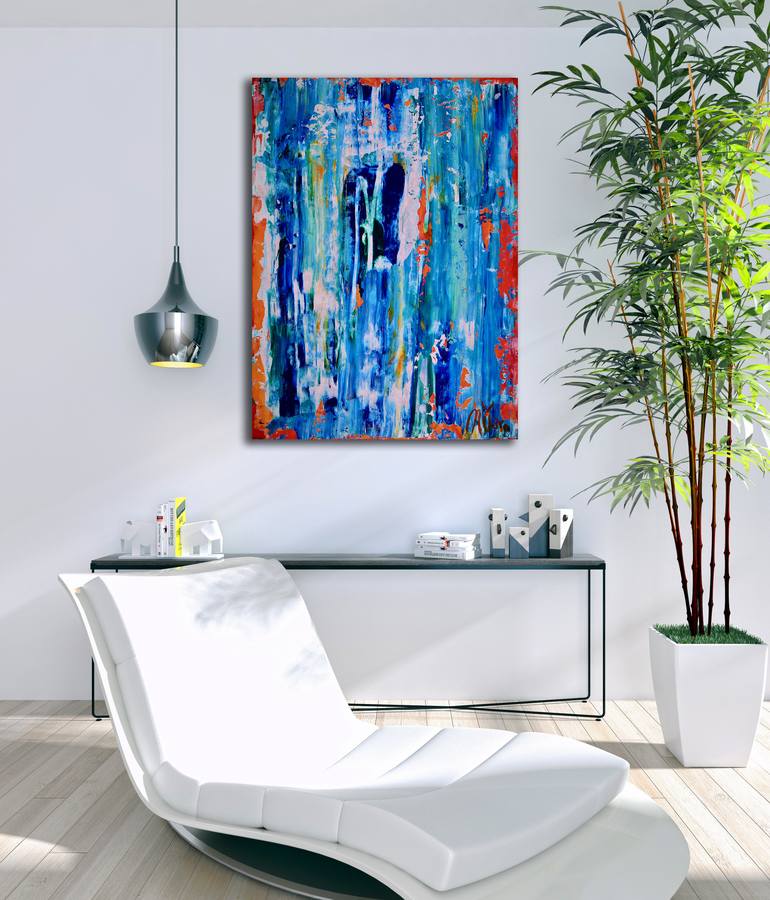 Original Fine Art Abstract Painting by Nestor Toro