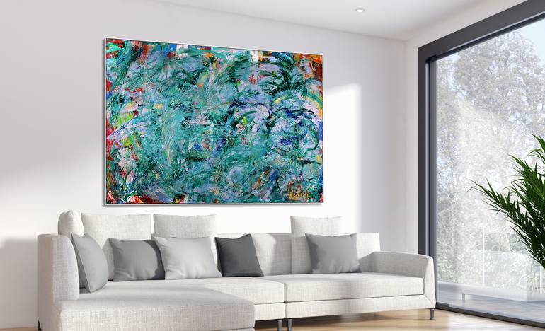 Original Expressionism Abstract Painting by Nestor Toro