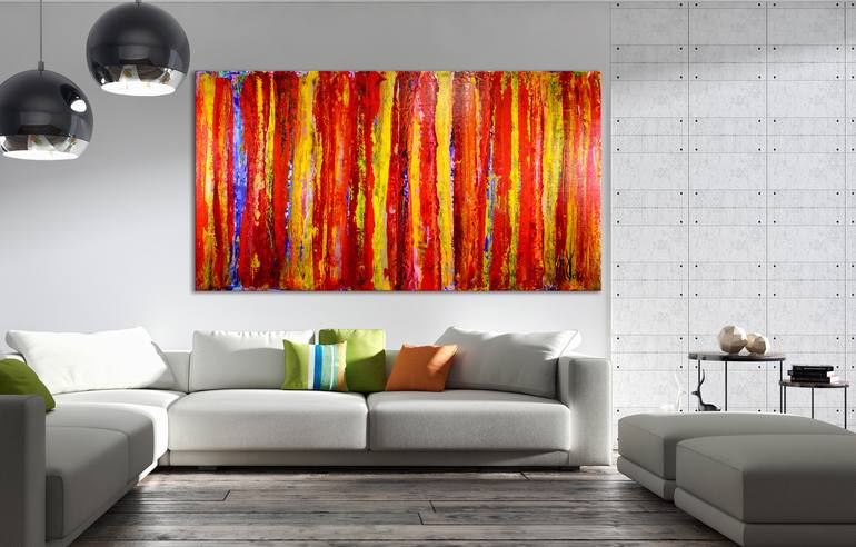 Original Fine Art Abstract Painting by Nestor Toro