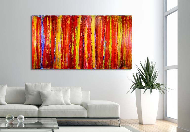 Original Fine Art Abstract Painting by Nestor Toro