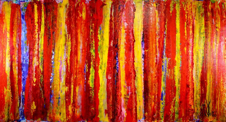 Original Fine Art Abstract Painting by Nestor Toro