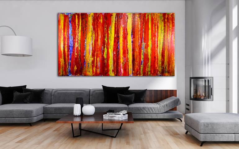 Original Fine Art Abstract Painting by Nestor Toro