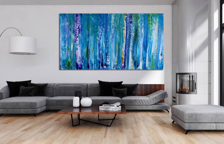 Original Abstract Nature Painting by Nestor Toro