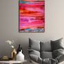 Vibrant colors abstract acrylic painting, ready to hang, signed.
For this work I used a large palette knife and hand mixed acrylic paint and mediums. The work is completely created spontaneously and is allowed to develop organically with no preconceived direction (inspired by the expressive works of Gerhard Richter) and results in a rich expressive work which leaves the viewer free to experience the work on a purely emotional level.
