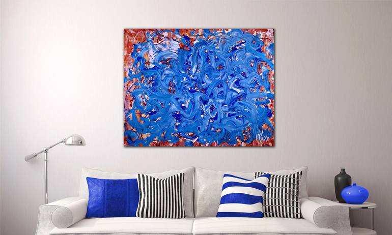 Original Modern Abstract Painting by Nestor Toro