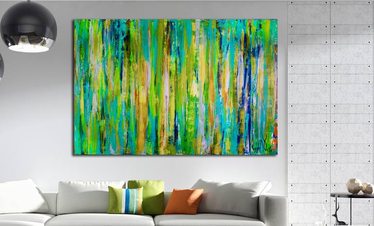 Original Abstract Nature Painting by Nestor Toro