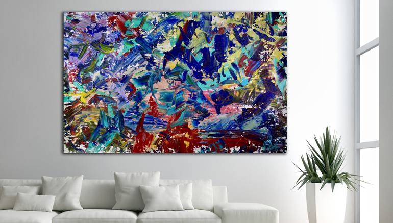 Original Expressionism Abstract Painting by Nestor Toro