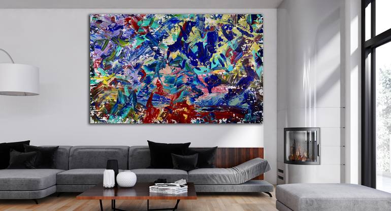 Original Expressionism Abstract Painting by Nestor Toro