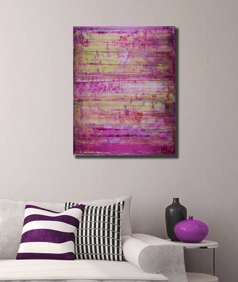 Original Fine Art Abstract Painting by Nestor Toro