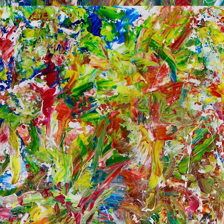 Original Abstract Expressionism Abstract Painting by Nestor Toro