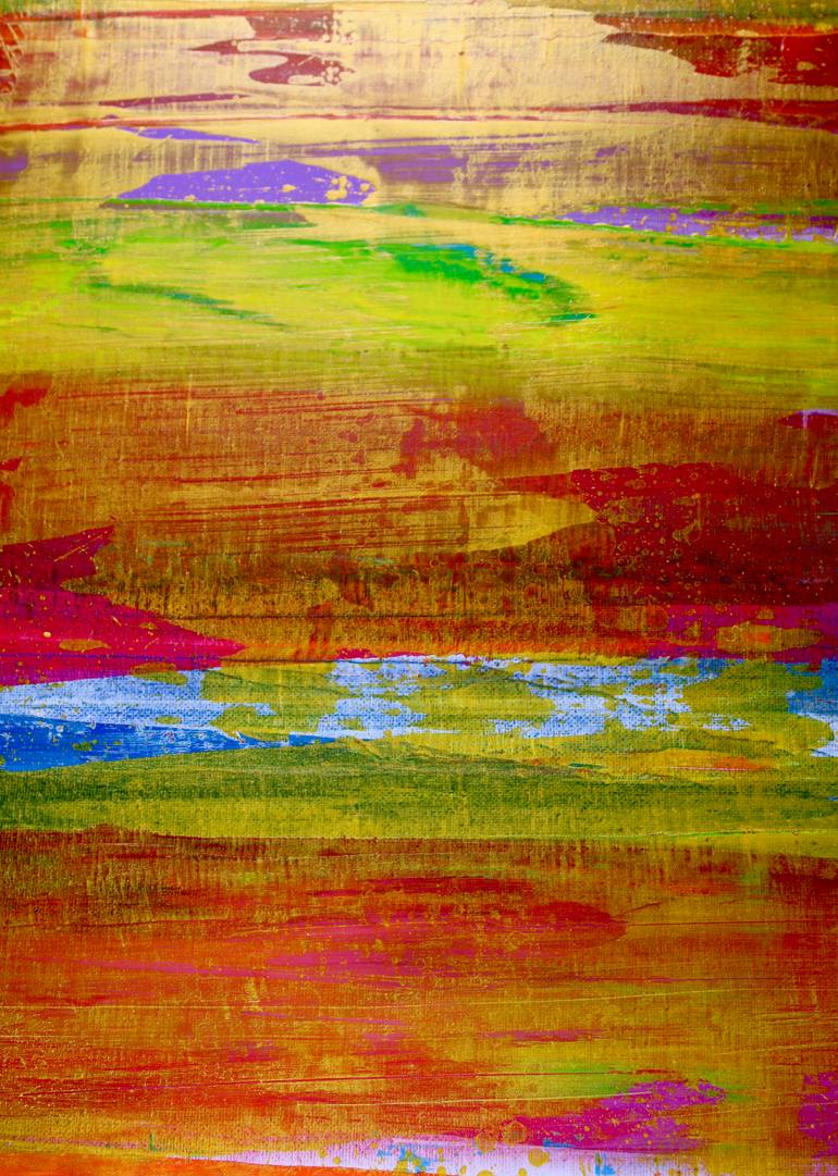 Original Fine Art Abstract Painting by Nestor Toro