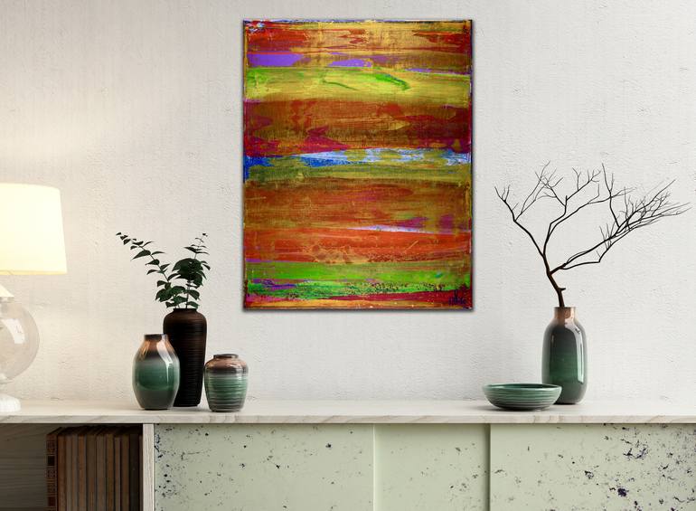 Original Fine Art Abstract Painting by Nestor Toro