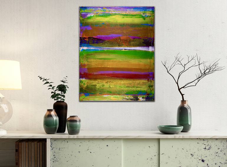 Original Fine Art Abstract Painting by Nestor Toro