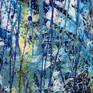For this piece I was aiming to create a dark yet inviting place to be. Layers of blues, turquoise, azure, manganese and bold golden and metallic blue gestural paint strikes. A dynamic and contemplative statement piece. Signed in front, ready to hang.

I include a certificate of authenticity that lists the materials as well as when the painting was completed. Fine high quality materials such as Sennelier abstract acrylics, Golden colors, Liquitex, Charvin products are used and UV protective spray for sunlight protection.

Please contact me if you have any questions about this or any other one of my paintings!

Thanks,
Nestor