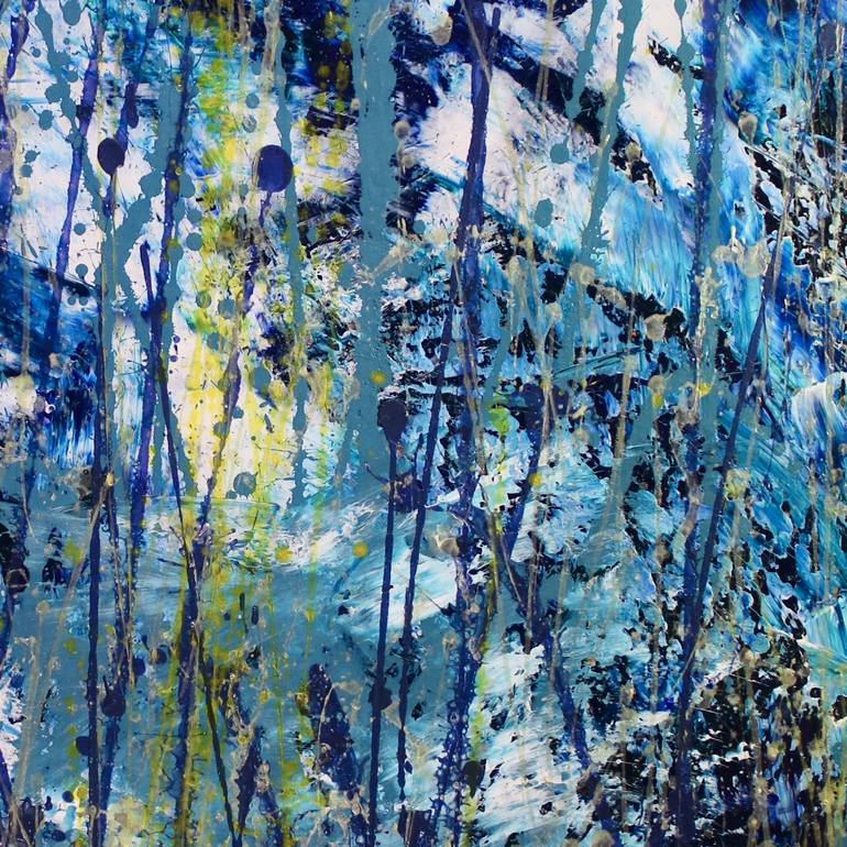 Original Abstract Expressionism Abstract Painting by Nestor Toro