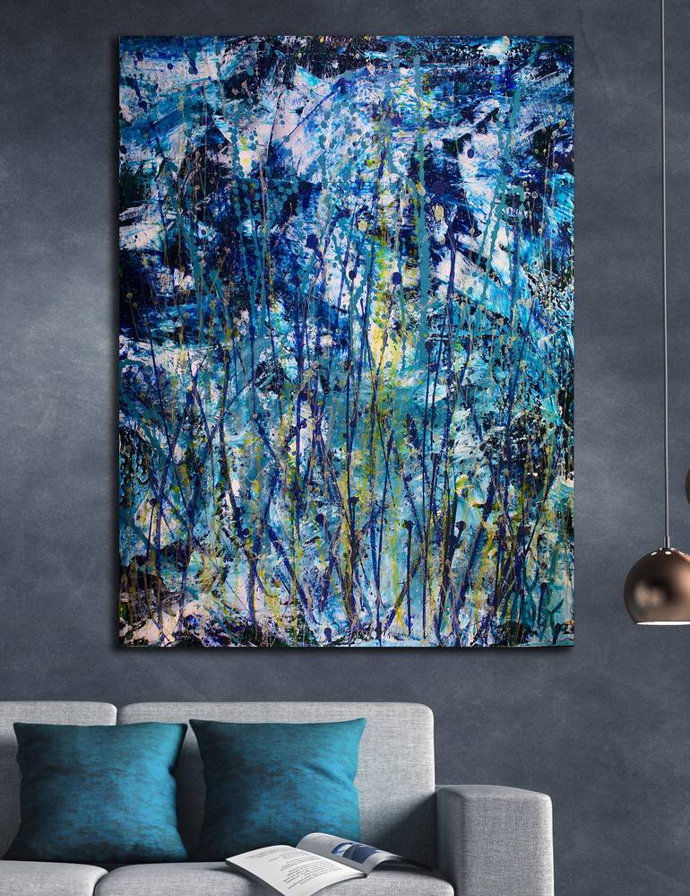 Original Abstract Expressionism Abstract Painting by Nestor Toro