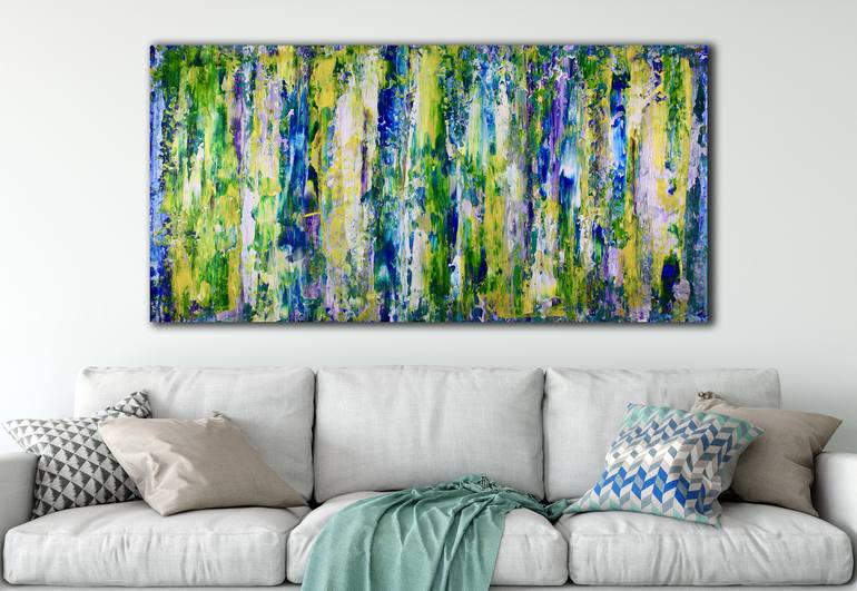 Original Fine Art Abstract Painting by Nestor Toro