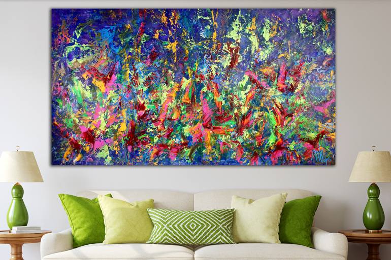 Original Abstract Nature Painting by Nestor Toro