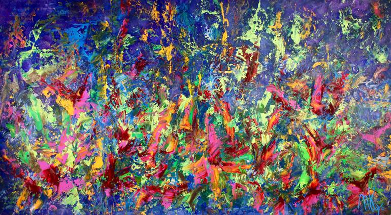 Original Abstract Nature Painting by Nestor Toro