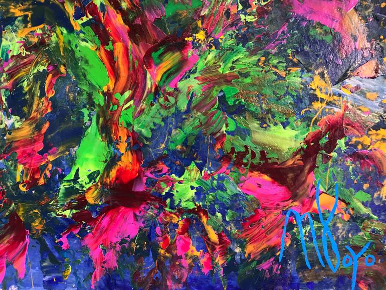 Original Abstract Nature Painting by Nestor Toro