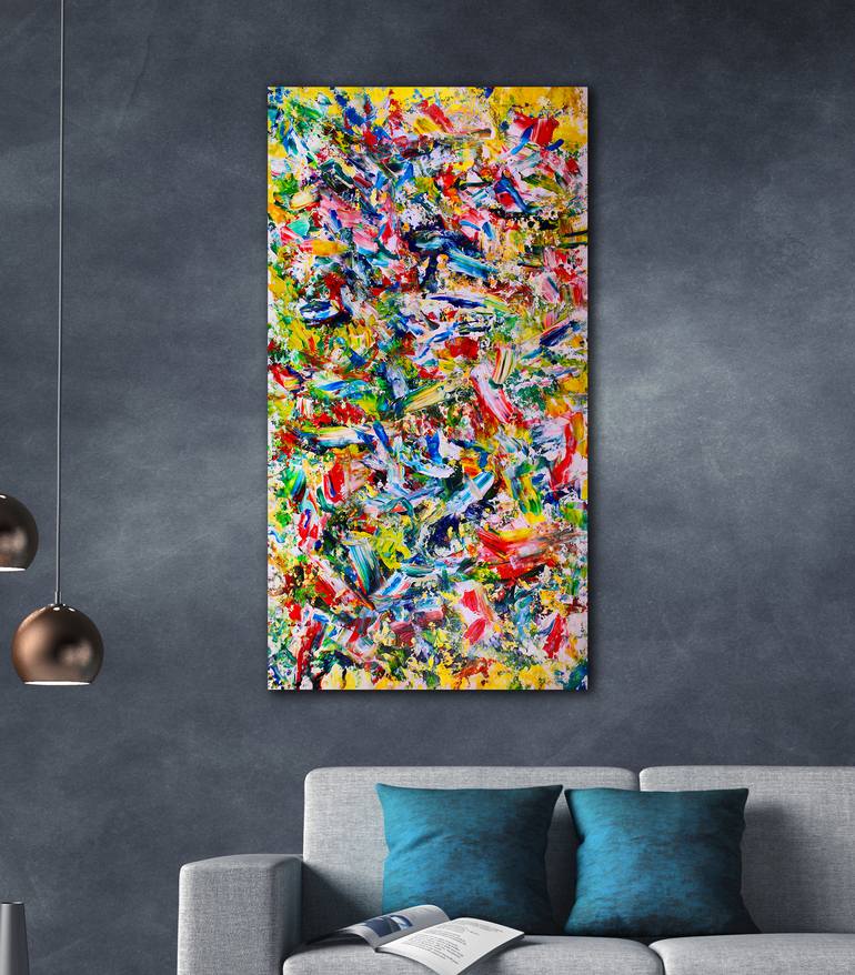 Original Abstract Nature Painting by Nestor Toro