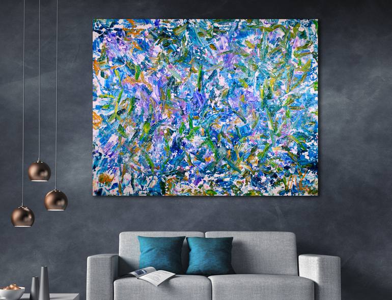 Original Abstract Expressionism Abstract Painting by Nestor Toro
