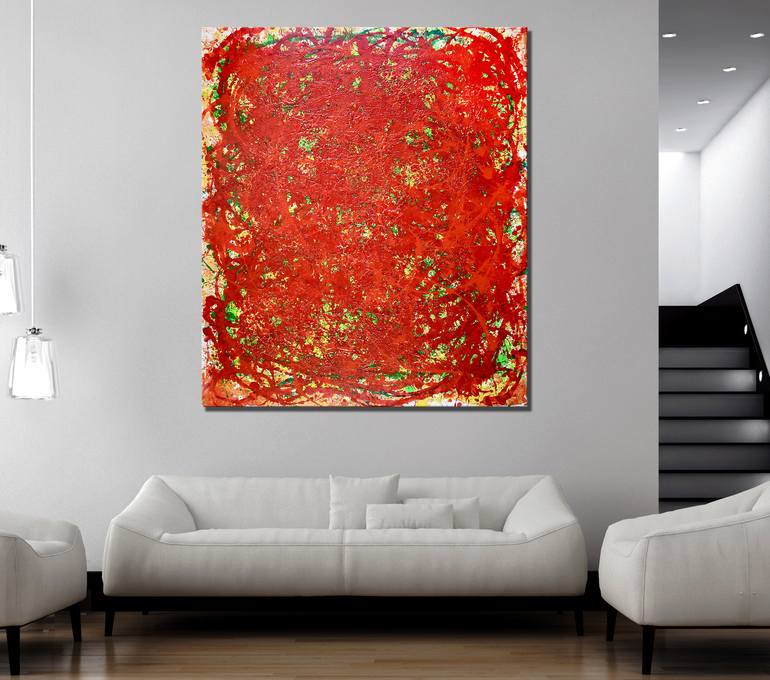 Original Abstract Expressionism Abstract Painting by Nestor Toro