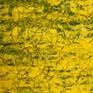 Yellow abstract expressionism circles and black.
signed.