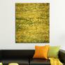 Yellow abstract expressionism circles and black.
signed.