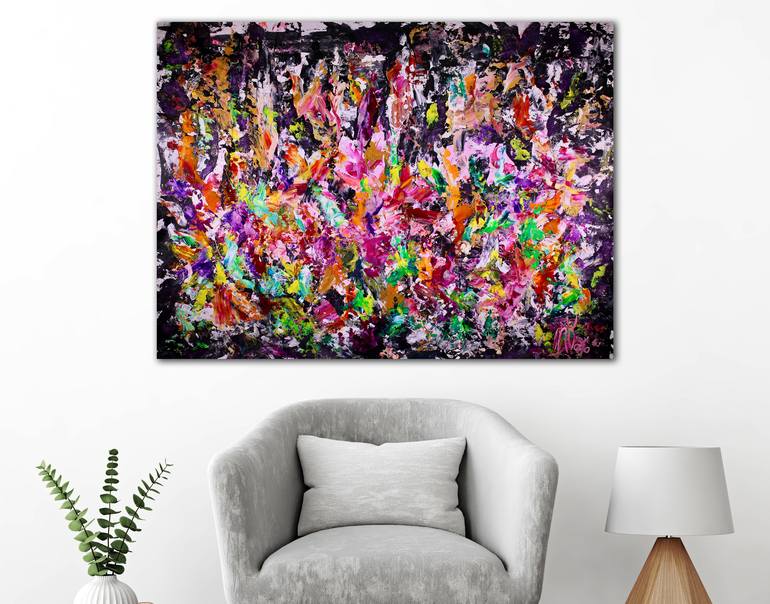 Original Abstract Expressionism Abstract Painting by Nestor Toro