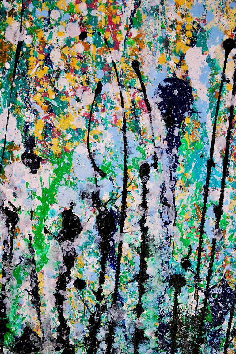 Original Abstract Expressionism Abstract Painting by Nestor Toro