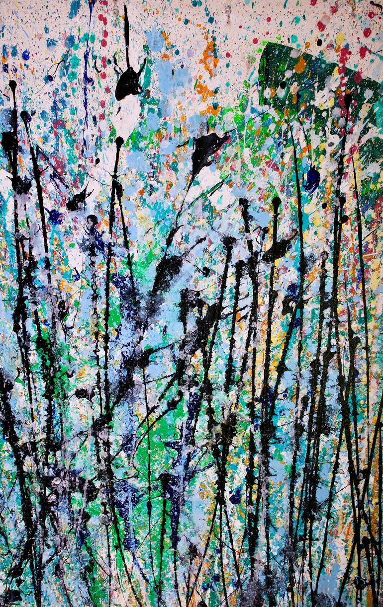 Original Abstract Expressionism Abstract Painting by Nestor Toro