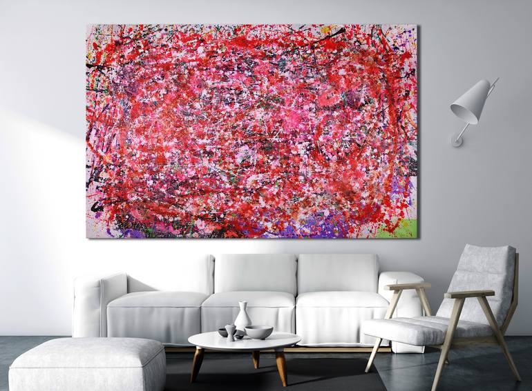 Original Abstract Expressionism Abstract Painting by Nestor Toro