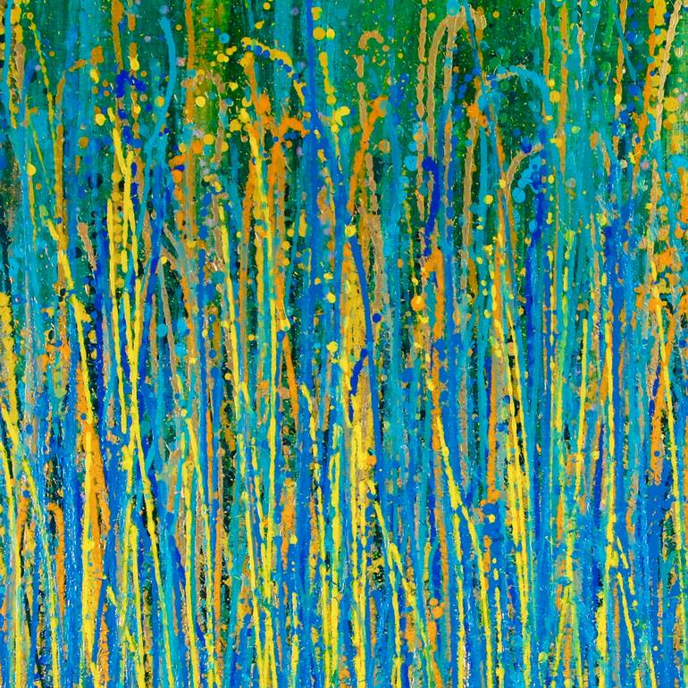 Original Abstract Expressionism Abstract Painting by Nestor Toro